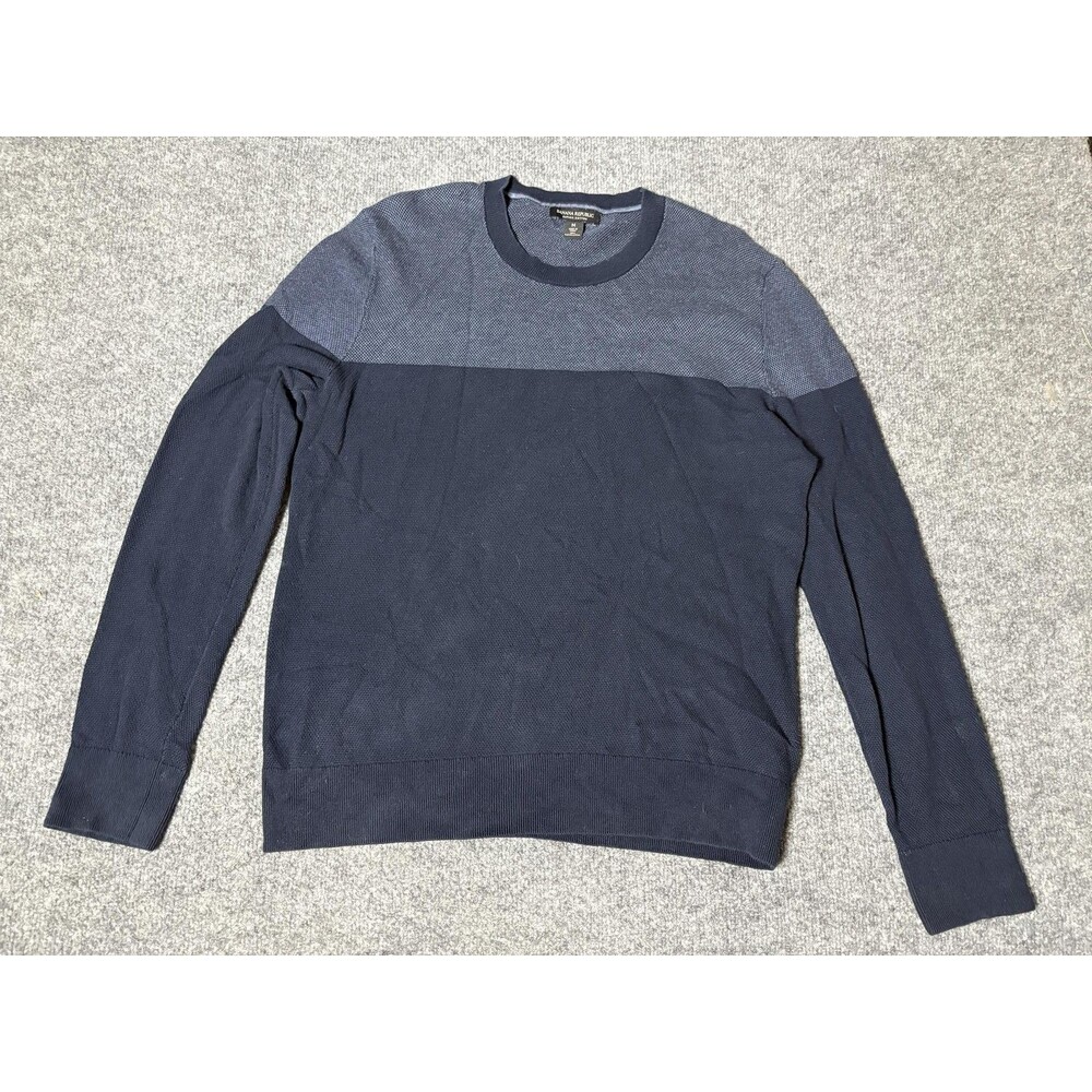 Banana Republic Sweater Mens M Blue Supima Cotton Lightweight Crew Neck Pullover